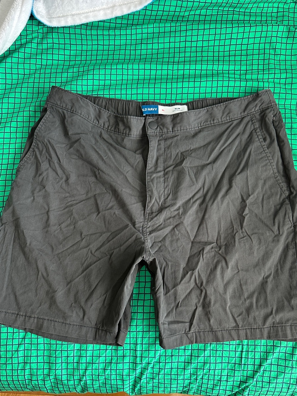 Men's Grey Shorts - Classic Elastic Waist
